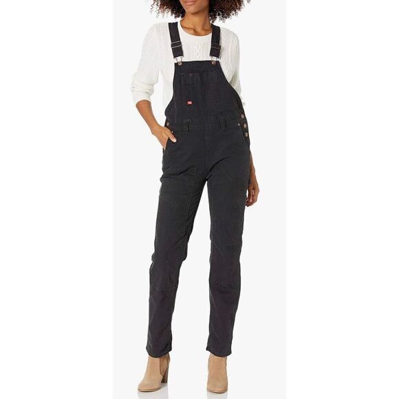 Dickies womens Denim Double Front Bib Overalls - Picture 1 of 7